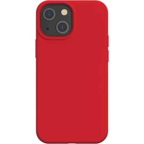 Coque Iphone 13 Mini Silicone Softtouch Rouge Bigben