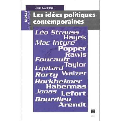 Les Idees Politiques Contemporaines