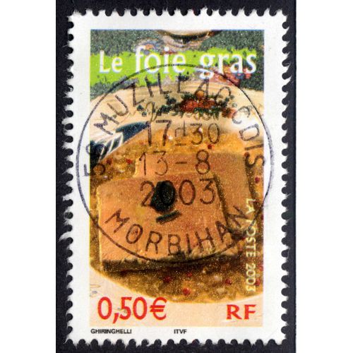 Timbre Le Foie Gras,Rf,La Poste,2003,0,50 ,