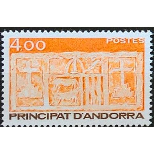 Andorre, Timbre-Poste Y & T N° 346, 1986 - Bas Relief