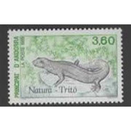 Andorre, Timbre-Poste Y & T N° 383, 1989 - Nature, Triton