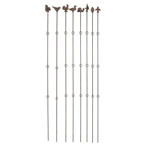 Supports à plantes verticaux (Lot de 8) Hauteur 175 cm