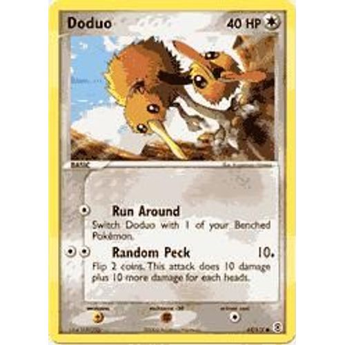 Doduo  - Rouge Feu / Vert Feuille - 62/112 - Vf -  40 Pv