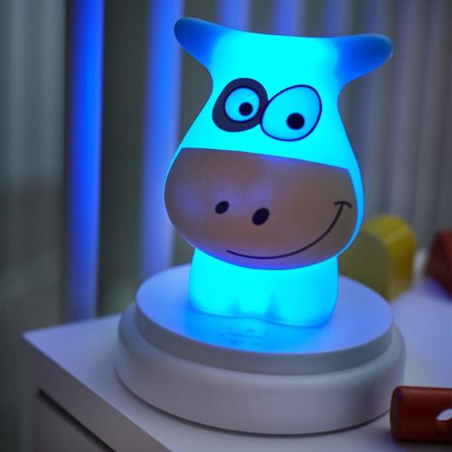 Alecto Veilleuse À Led Naughty Cow Bleu