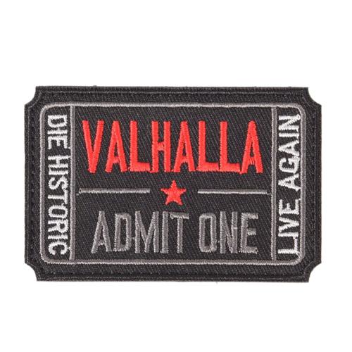 Black -Badge Tactique Pour Valhalla,Autocollant,Militaire,Vikings,En Tissu,Patch Brodé,Brassard Max