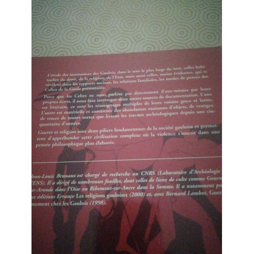 Guerre Et Religion En Gaule - Essai D'anthropologie Celtique