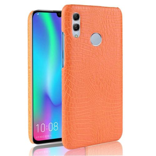 Classique Élégant Étui Pour Honor 10 Lite Compatibilité Anti Éraflure Mode Classique D'alligator Housse De Protection - Couleur Orange