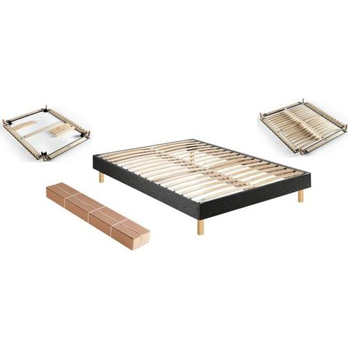 Sommier 140 X 190 Self Kit Chine Gris Anthracite 1419