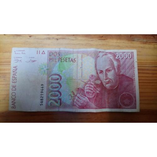 Billet De 2000 Pesetas