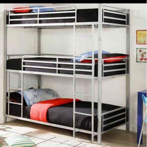 Lit Superposes Metal 1+1+1 Trois Place - Disponible En Promotion - Livraison Gratuite