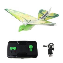 Jouets d'oiseaux télécommandés électroniques avec lumières LED Cadeaux d'avions télécommandés pour Enfants débutants Gmuret Mini Forme d'oiseau de Drone 