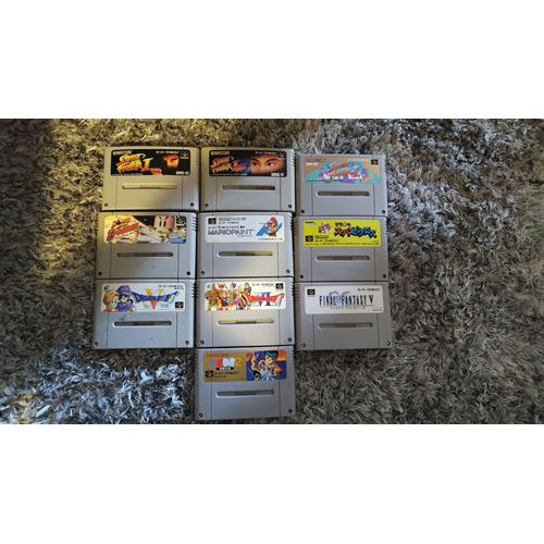 10 Jeux Super Nintendo Famicom Import Japan. Snes Sfc Super Famicom Mario Street Fighter Finally Fantasy