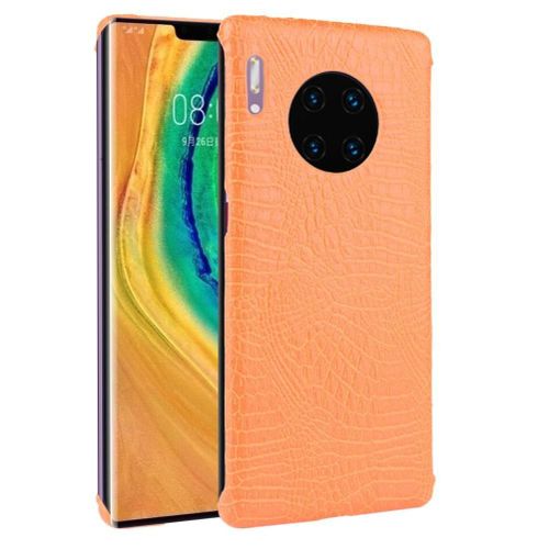 Classique Élégant Étui Pour Huawei Mate 30 Pro Anti Éraflure Mode Classique D'alligator Compatibilité Housse De Protection - Couleur Orange