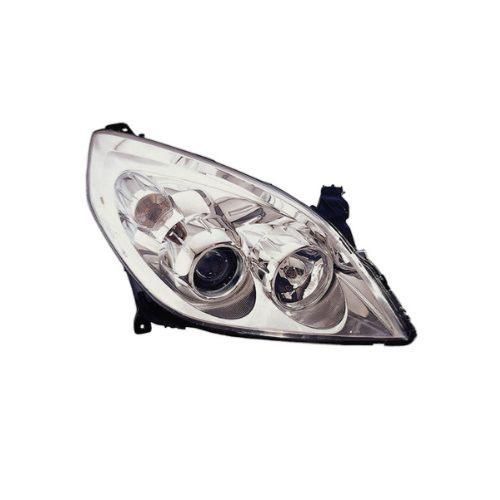 Phare Optique Droit H1+H7 Avec Corps Chromé Pour Opel Vectra D De 2005 À 2008, Neuf