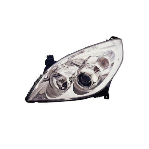 Phare Optique Gauche H1+H7 Avec Corps Chromé Pour Opel Vectra D De 2005 À 2008, Neuf