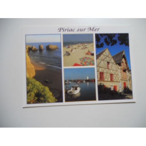 Dep 44 Loire Atlantique Carte Couleur Multi Vues Sans Ecriture Piriac Sur Mer La Pointe Du Castelli La Plage St Michel Le Port Et Le Vieilles Demeures Edit Jos Tbe