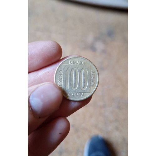 Pièce Courantedates1988-1989valeur100 Dinars (100 ¿¿¿¿¿A) (100 Yud)Devisedinar Fort (1966-1989)Compositionlaiton De Nickel (75 % Cu, 21 % Zn, 4% Ni)Poids5,5 Gdiamètre24,10 Mmepaisseur1,70
