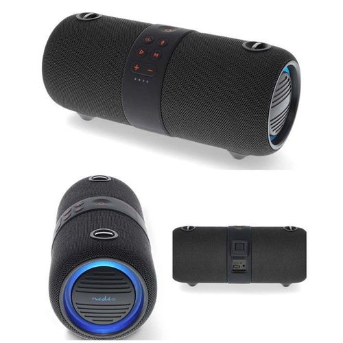Enceinte Bluetooth amplifiée sono mobile 40W type JBL LED RGB -TWS AUX 3.5mm- ETANCHE SUR BATTERIE IPX6 karaoke