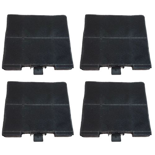 Lot de quatre filtres charbon 230X215X22 mm Hotte (00705431 11049701 )