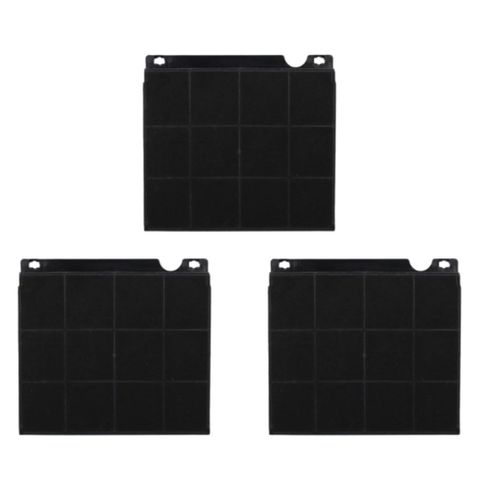Lot de trois filtres à charbon type 15 d'origine 230X210X30 mm Hotte (9029793818 )