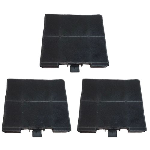 Lot de trois filtres charbon 230X215X22 mm Hotte (00705431 11049701 )
