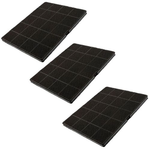 Lot de trois filtres charbon 235X190X10 mm - Hotte (33005521 )
