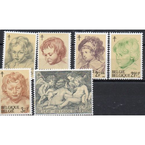 Belgique Timbres Lutte Contre La Tuberculose 1963