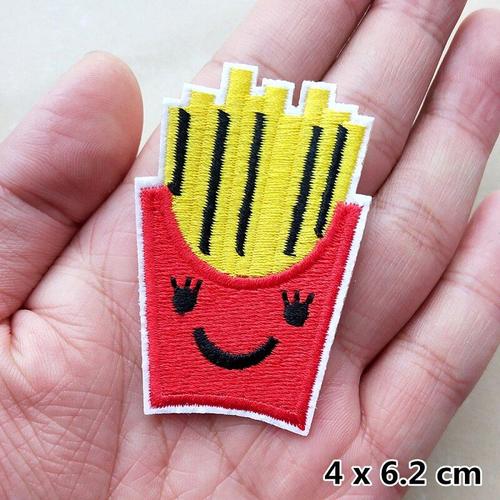 373 -Beignets Bonbons Broderie Applique Fer Sur Patchs Pour Vêtements Badge Fruits Chili Carotte Sucette Autocollant Sur Enfants Vêt