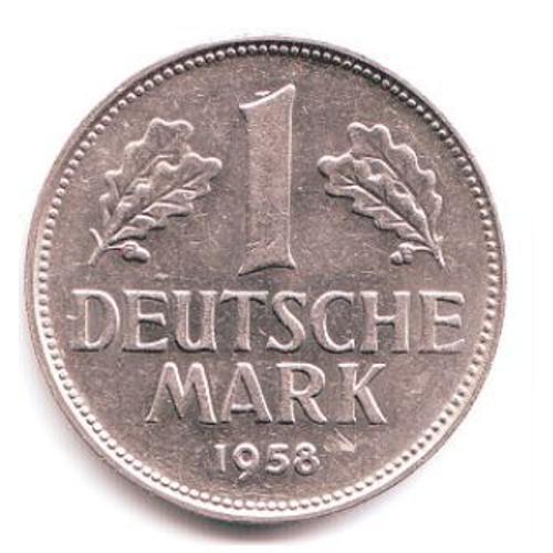 Pièce 1 Mark Allemagne - 1958 J