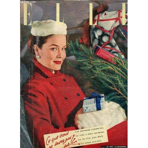 Elle, N°368 (15 Décembre 1952) : Vos Enfants Et Vous / Elle Résout Vos Problèmes / Elles À Elles / Qui Est Cette Jeune Fille / Petit Dictionnaire Des Jeunes Romanciers Romantiques / Belles De Neige(...)
