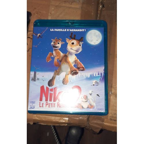 1 Blu Ray3d + 2 Dvd Niko Le Petit Renne