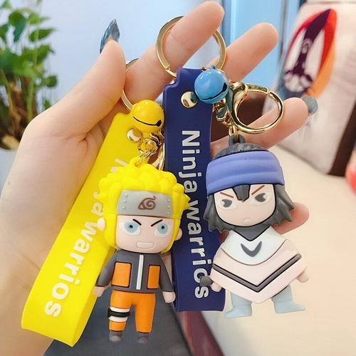 NarAAAction-Porte-clés avec figurines de dessin animé, Sasuke