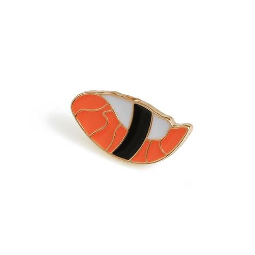 Salmon Sushi -Broches Alimentaires En Émail Pour Enfants,Broche Japonaise De Dessin Animé Porpoise Ramen Saumon Sushi Donuts Pain O