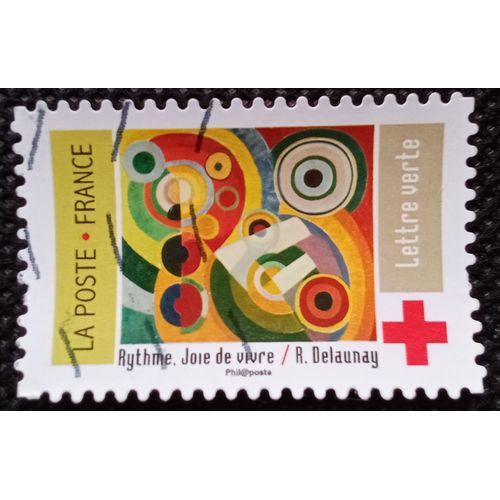 France 2020 Timbre Oblitéré Yt 1866 - Carnet Croix-Rouge "Rythme, Joie De Vivre", Robert Delaunay