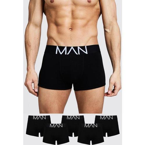 Lot De 5 Boxers - Man Homme - Noir - Xs, Noir