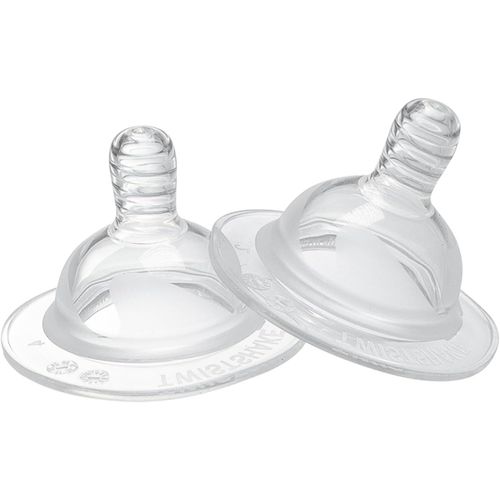 2 Tétines Twistshake Anti-Colique Ultra Souple - 6 Mois+ - Transparent