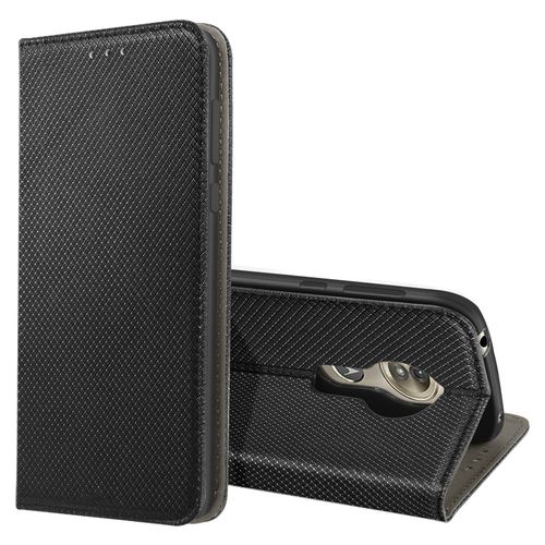Étui Pour Motorola G6 Play Et Moto E5 Porte-Carte Et Support Vidéo Noir