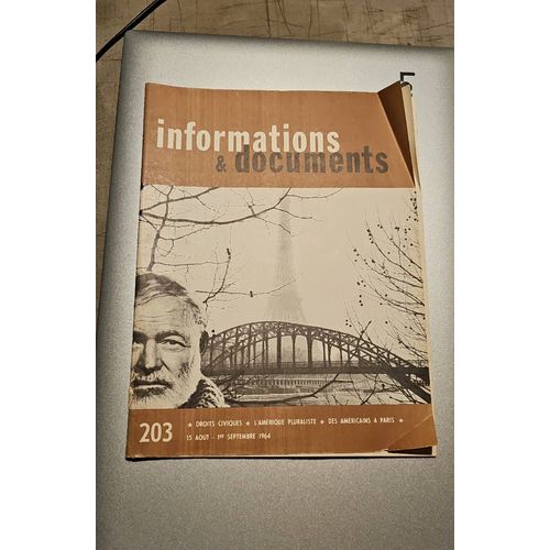 Informations Et Documents N°203 De 1964 Par Le Centre Culturel Américain