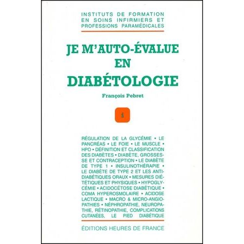 Je M'auto-Évalue En Diabétologie