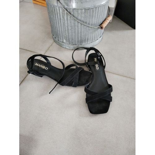 Sandales Noires 37 Mango