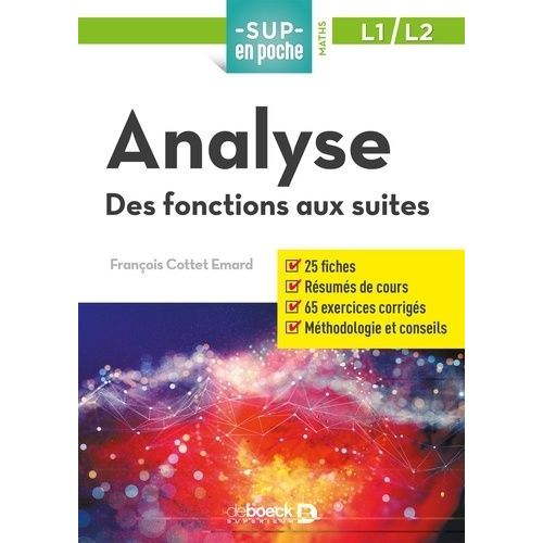 Analyse - Des Fonctions Réelles Aux Suites