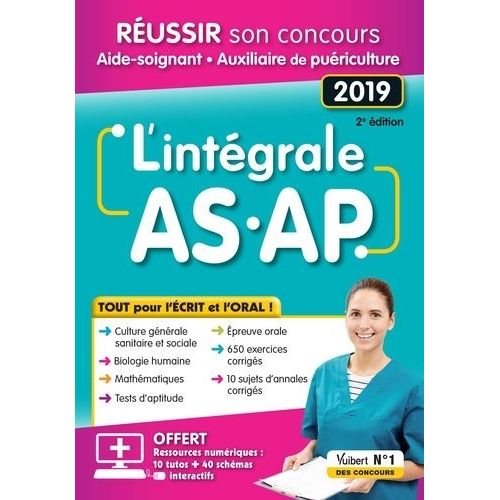 L'intégrale As/Ap - Réussir Son Concours Aide-Soignant Auxiliaire De Puériculture