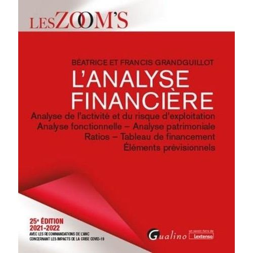L'analyse Financière - Analyse De L'activité Et Du Risque D'exploiration, Analyse Fonctionnelle, Analyse Patrimoniale, Ratios, Tableau De Financement, Eléments Prévisionnels