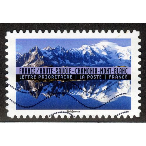 Timbre Haute Savoie Chamonix Mont Blanc,France,2017,Lettre Prioritaire,La Poste