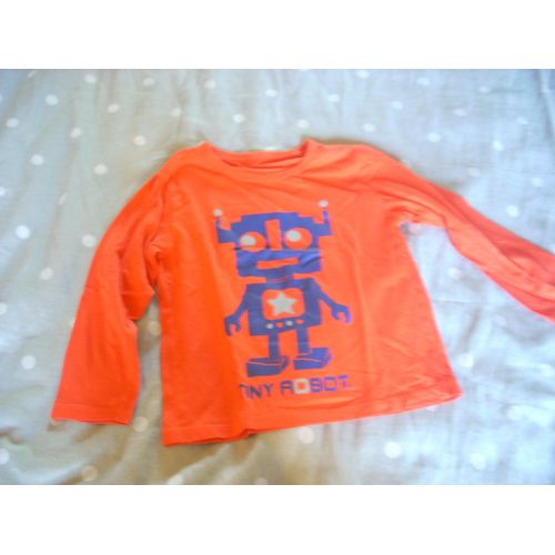 T-Shirt Manches Longues Tiny Robot 3 Ans.
