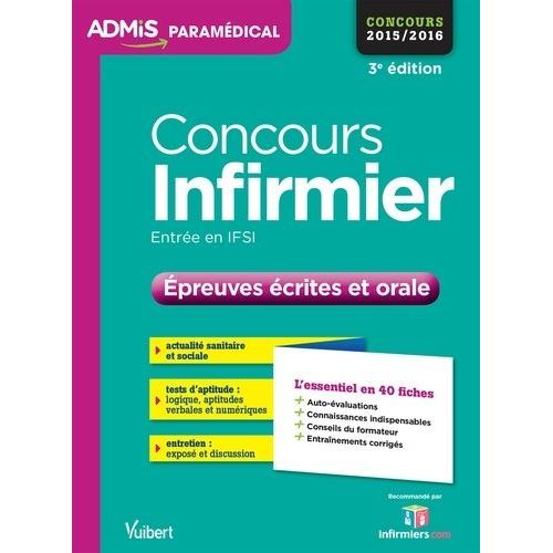 Concours Infirmier - Epreuves Écrites Et Orale, Concours 2015/2016