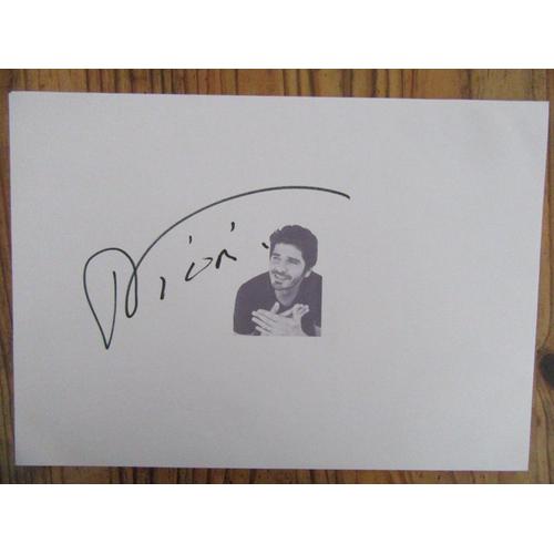 Autographe Patrick Fiori