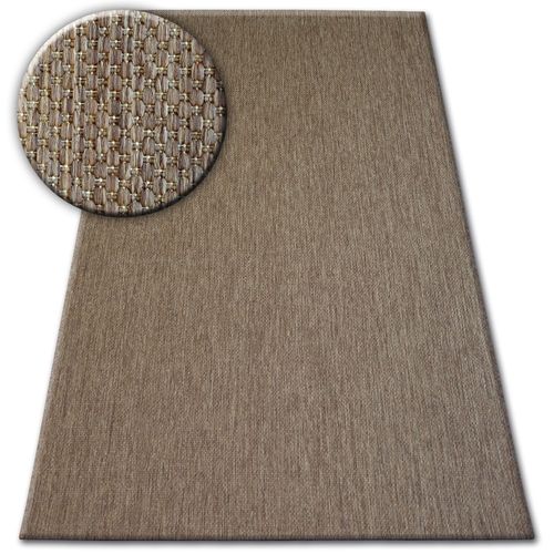 80x150 Cm Tapis En Corde Sizal Flat 48663/870 Marron Lisse