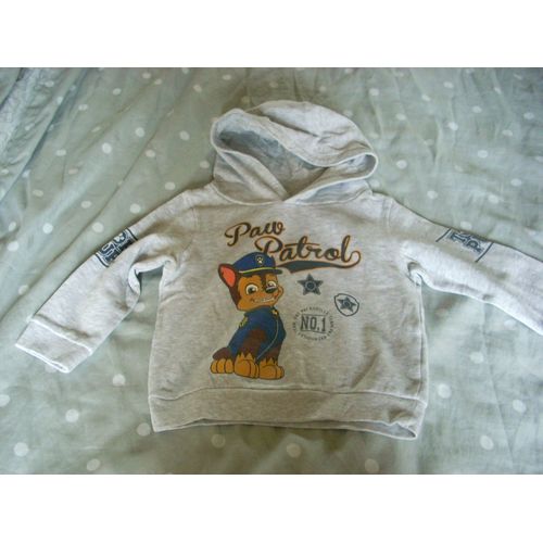 Sweat À Capuche Paw Patrol 3 Ans.