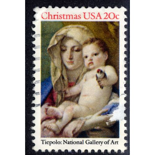 Timbre Christmas Usa 20c Tiepolo National Gallery Of Art